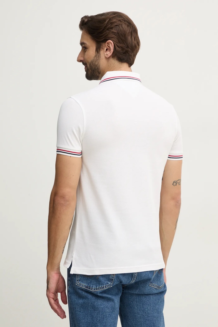 Поло Tommy Hilfiger чоловіче колір бежевий однотонне MW0MW37346 