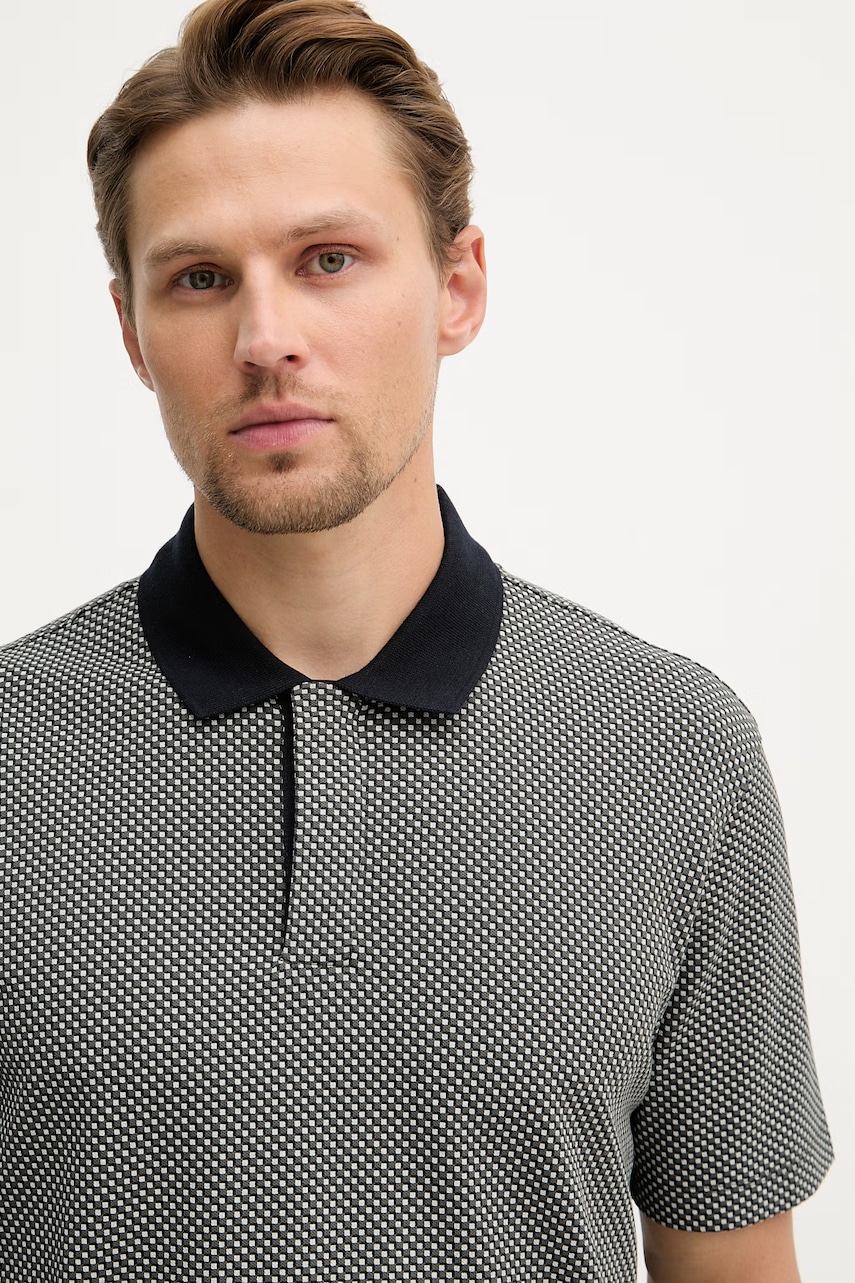 Armani Exchange polo tričko pánske bavlnené s elastanom