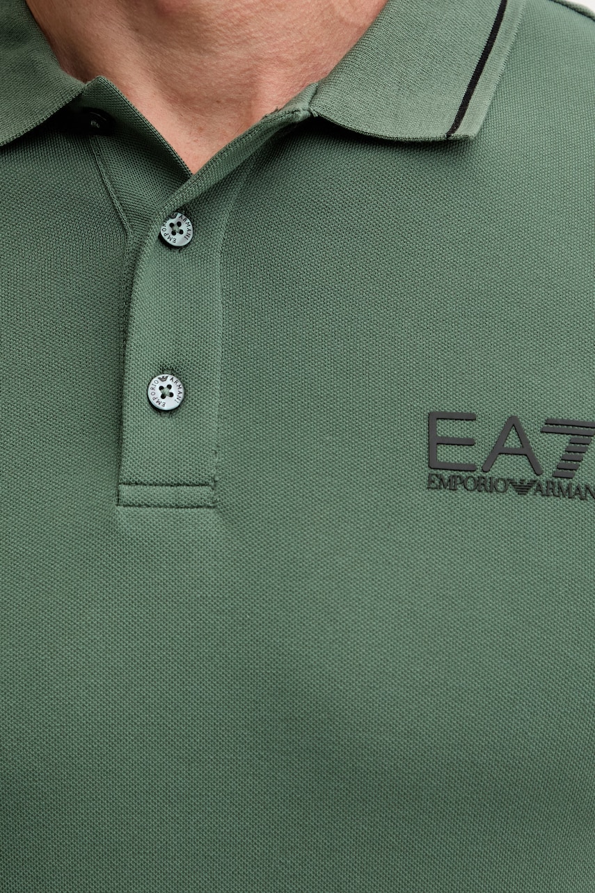 EA7 Emporio Armani polo tričko pánske bavlnené s elastanom