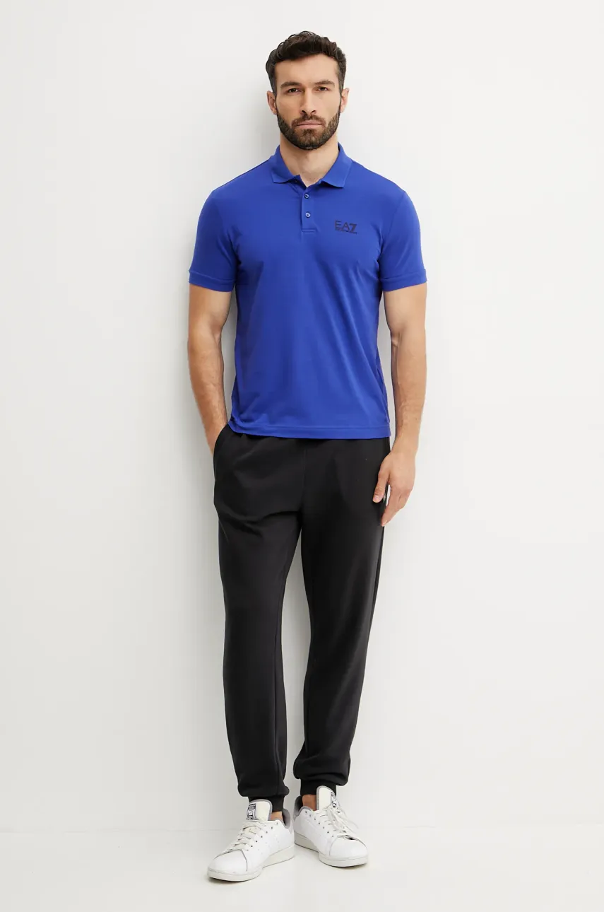 Поло EA7 Emporio Armani мужское с принтом PJVQZ.8NPF14 Поло EA7 Emporio Armani мужское с принтом PJVQZ.8NPF14
