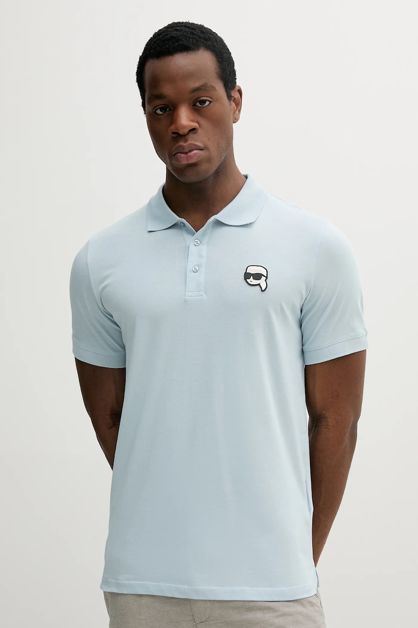 Karl Lagerfeld polo de bumbac uni, 552224.745710