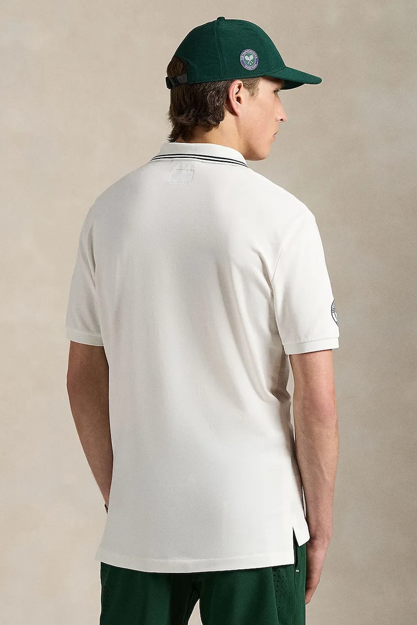Поло Polo Ralph Lauren Wimbledon Collection цвет белый однотонное 710970483 Поло Polo Ralph Lauren Wimbledon Collection цвет белый однотонное 710970483