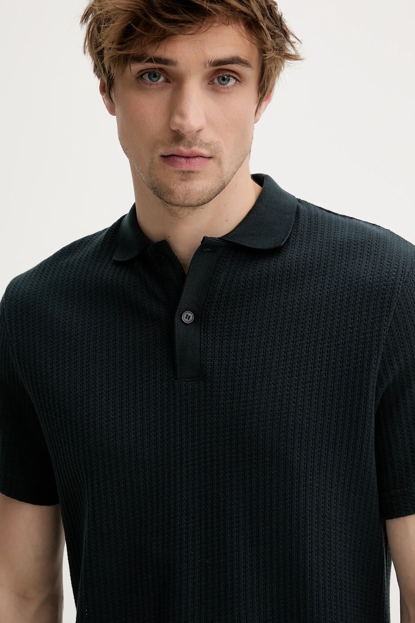 Βαμβακερό μπλουζάκι πόλο Samsoe Samsoe SAJASE φωτογραφία