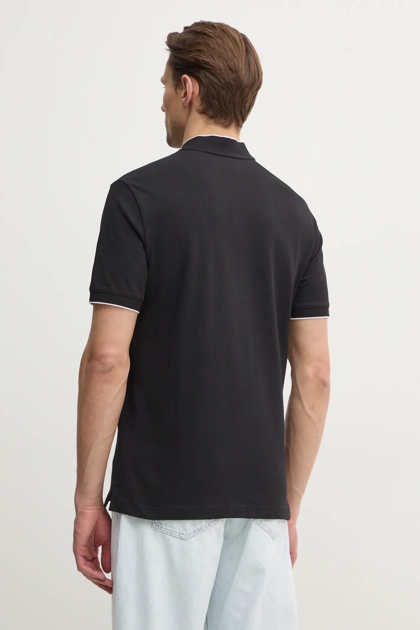Πόλο Calvin Klein χρώμα: μαύρο, K10K114139 φωτογραφία