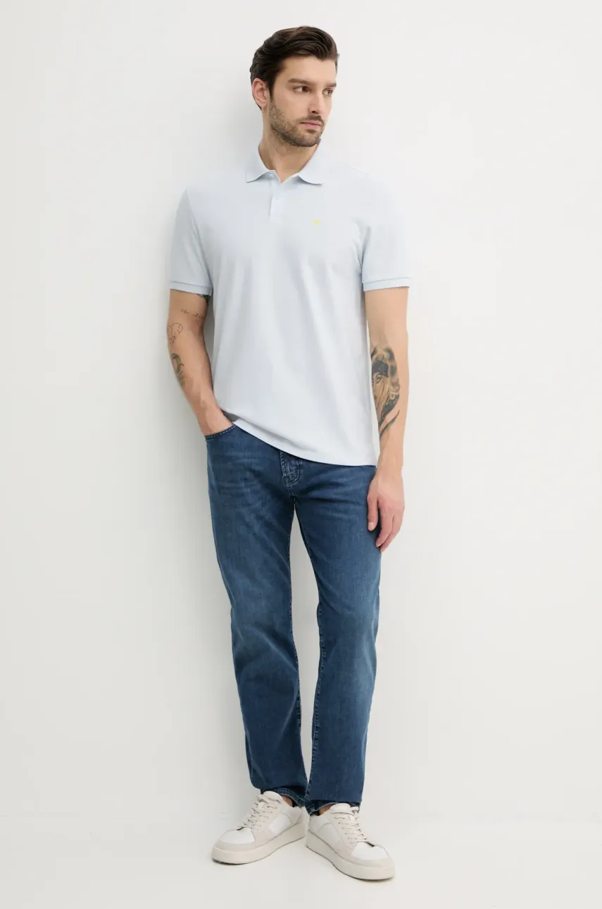 Хлопковое поло Calvin Klein Jeans мужское однотонное LV040EM269 Хлопковое поло Calvin Klein Jeans мужское однотонное LV040EM269
