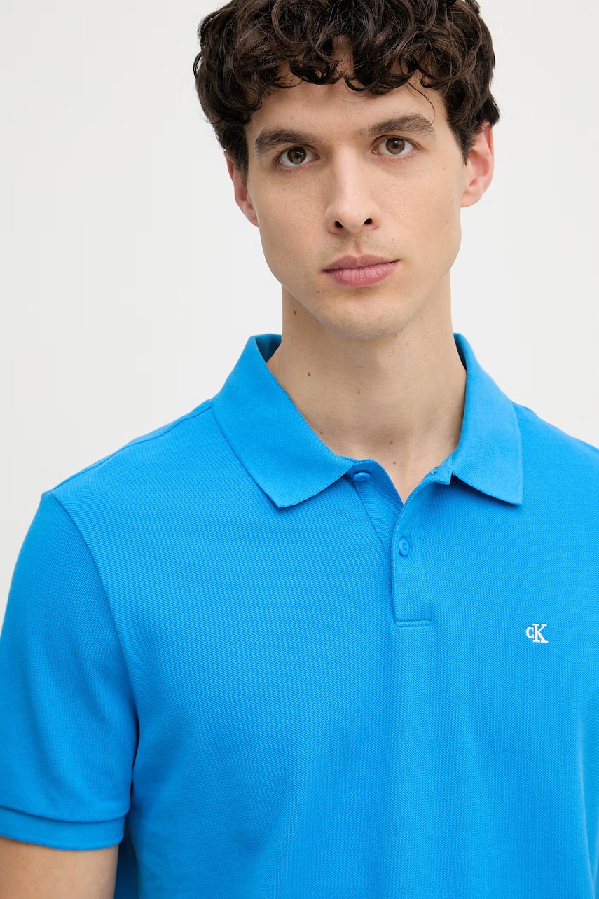 Calvin Klein Jeans polo tričko pánske bavlnené