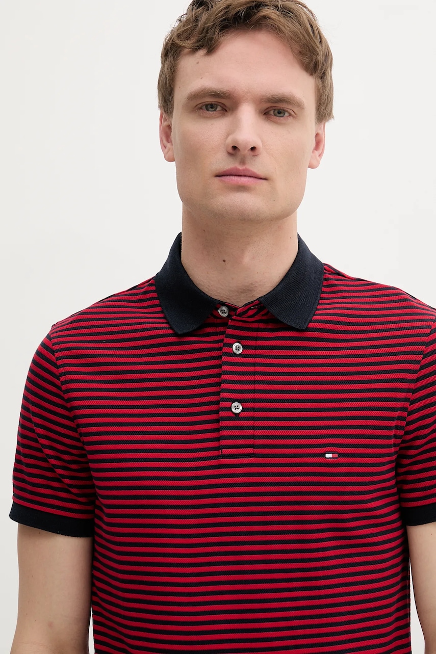 Tommy Hilfiger polo tričko bavlnené s elastanom