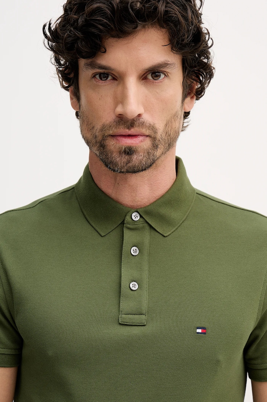 Tommy Hilfiger polo tričko bavlnené s elastanom