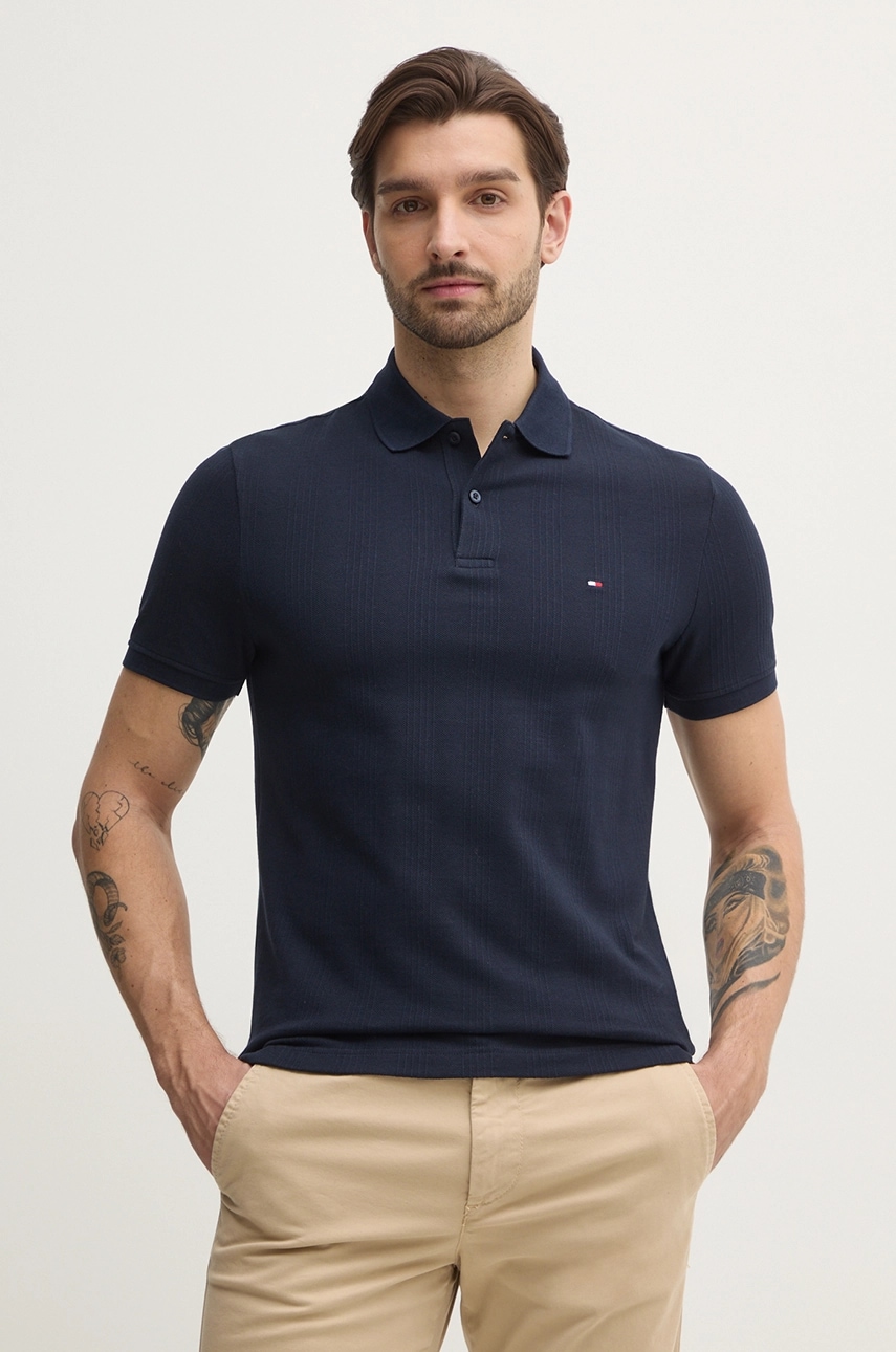 Polo tričko Tommy Hilfiger tmavomodrá barva, MW0MW38951