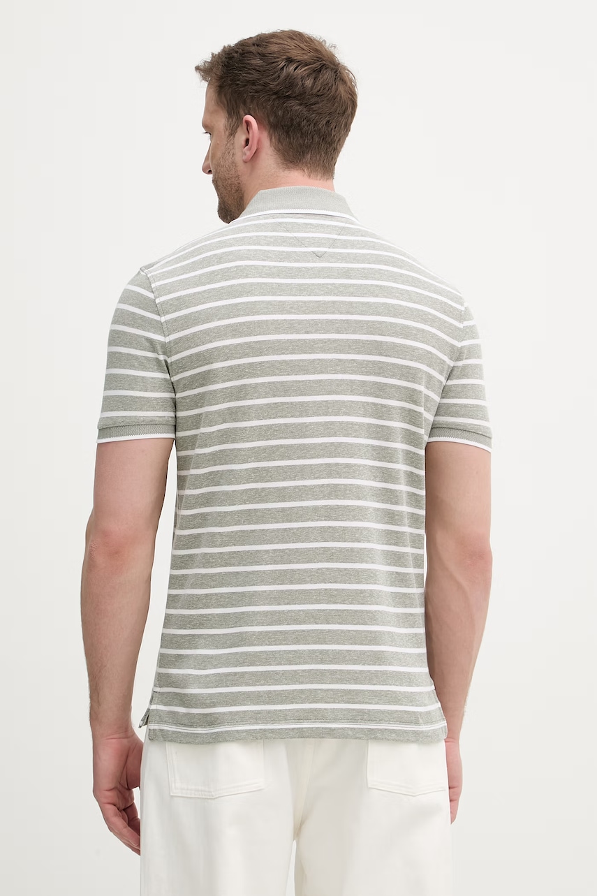 Tommy Hilfiger polo tričko pánske s prímesou ľanu
