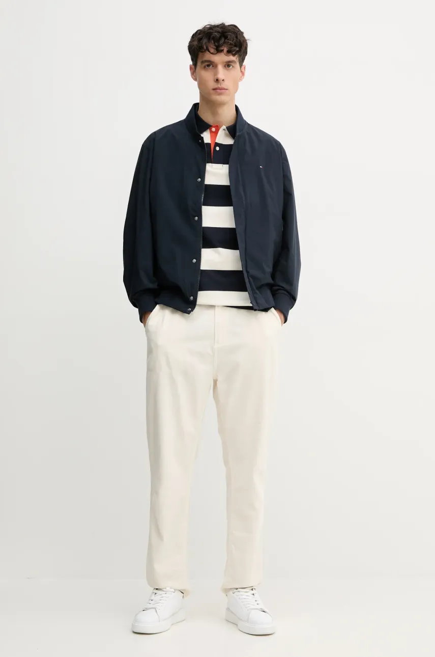 Поло Tommy Hilfiger мужское цвет синий узорное MW0MW39045 Поло Tommy Hilfiger мужское цвет синий узорное MW0MW39045