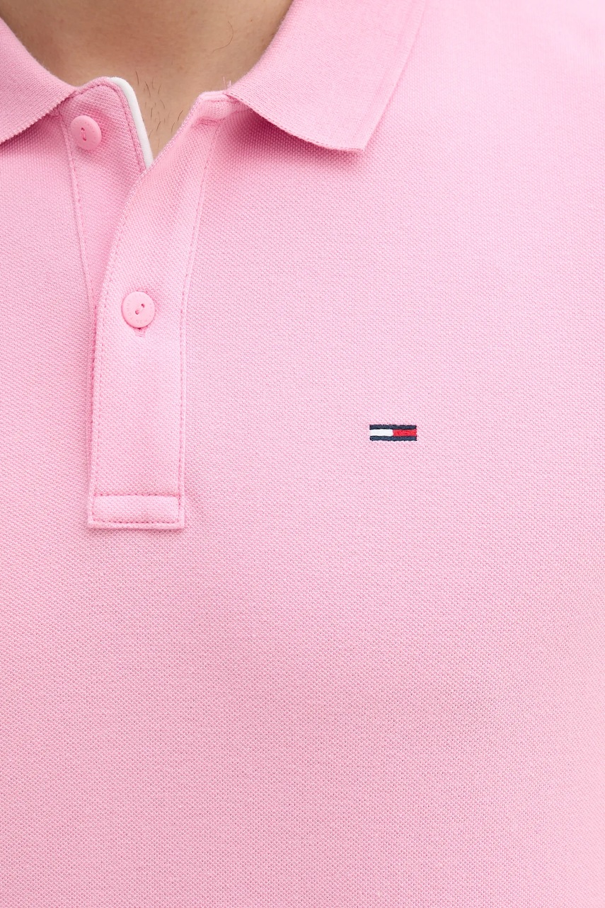 Tommy Jeans polo tričko pánske bavlnené