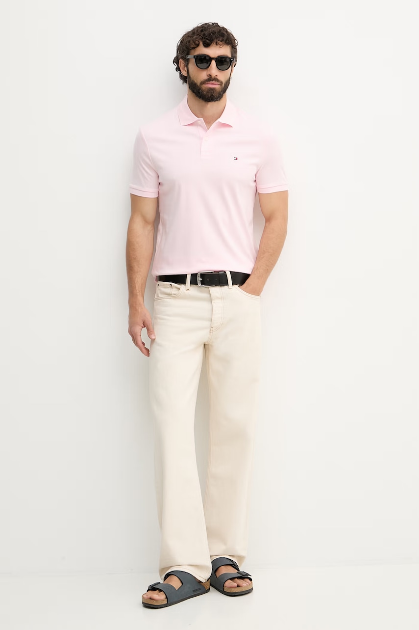 Tommy Hilfiger polo tričko pánske bavlnené
