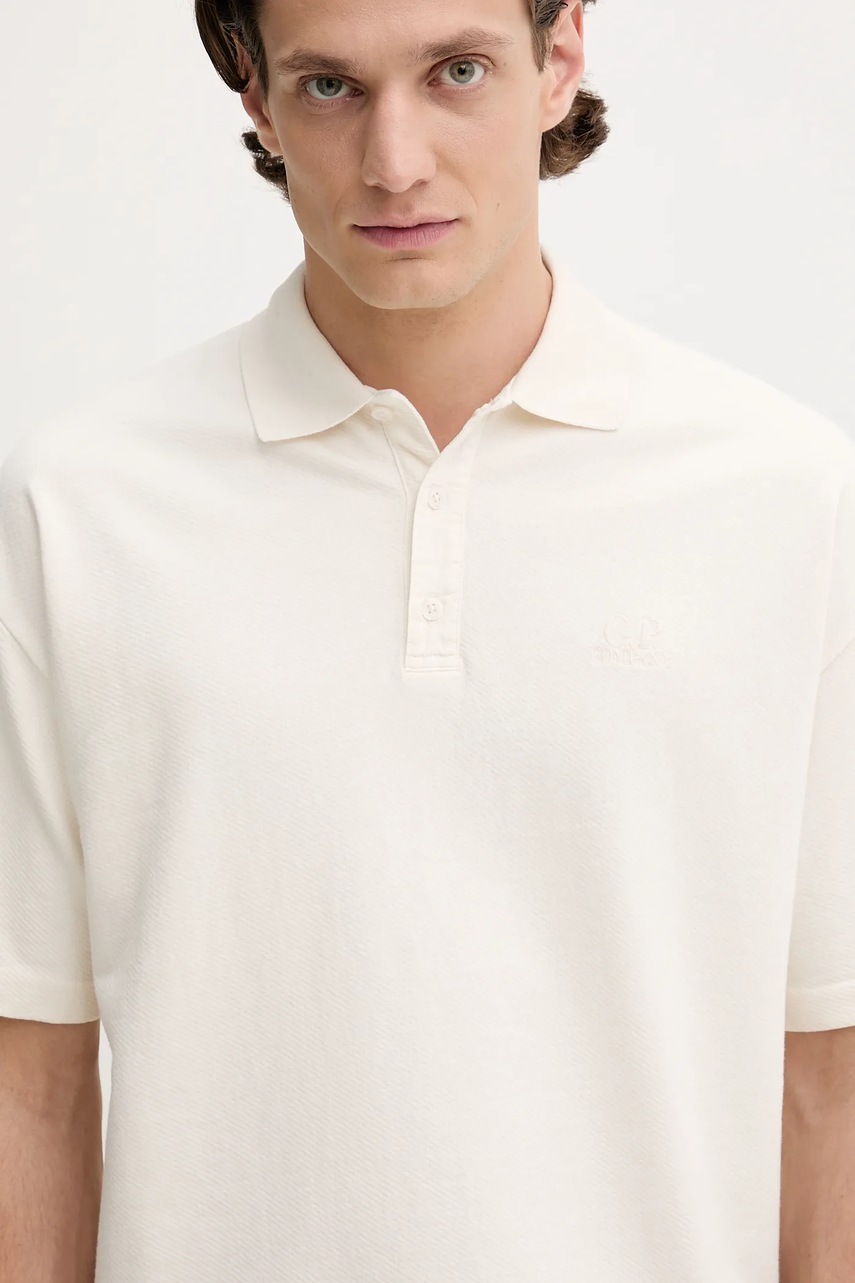 Βαμβακερό μπλουζάκι πόλο C.P. Company φωτογραφία