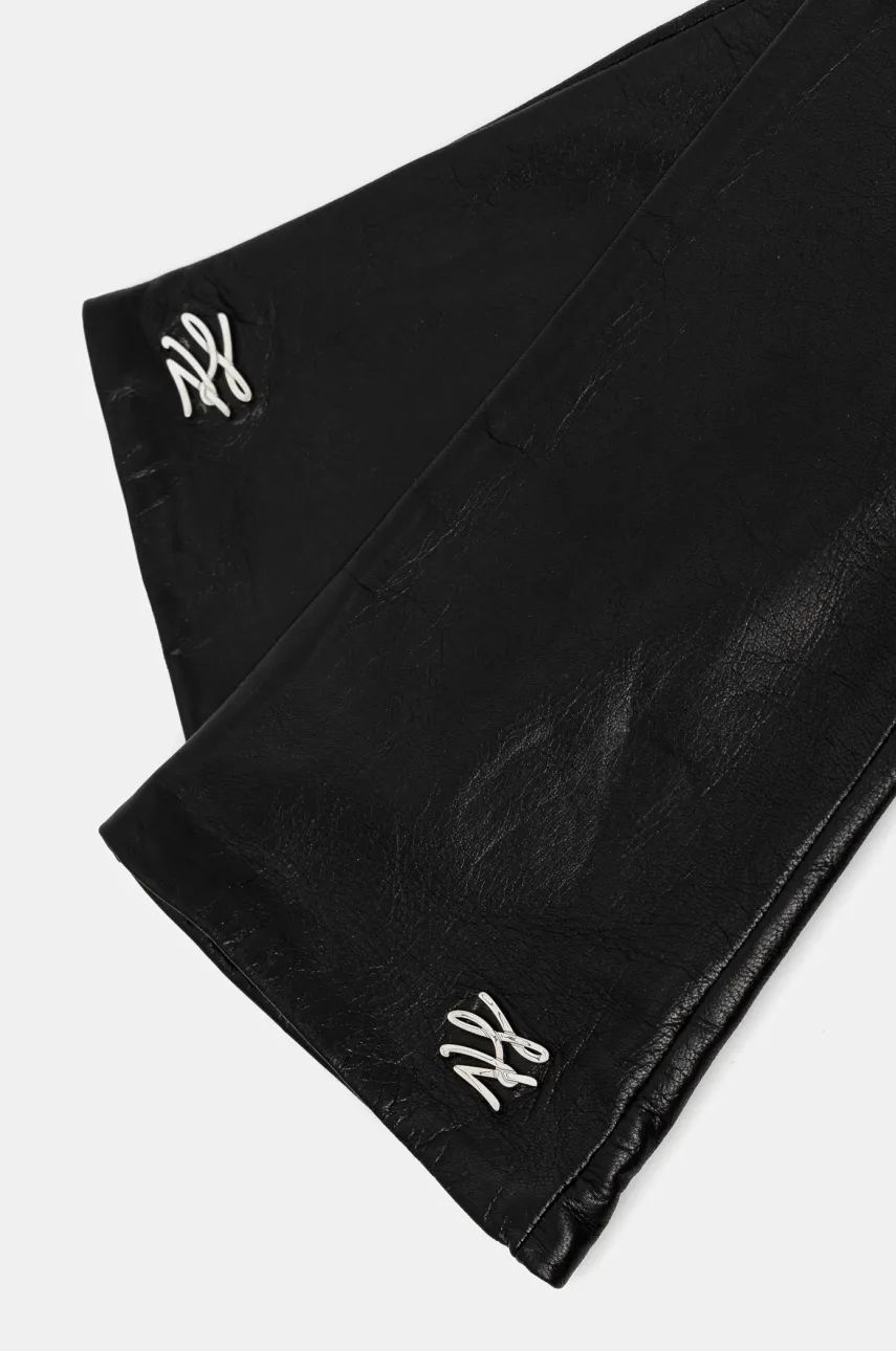 Кожаные перчатки Karl Lagerfeld женские цвет чёрный A1W33102 Кожаные перчатки Karl Lagerfeld женские цвет чёрный A1W33102