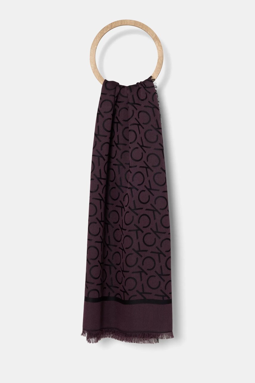 Levně Šátek Calvin Klein černá barva, K60K612880