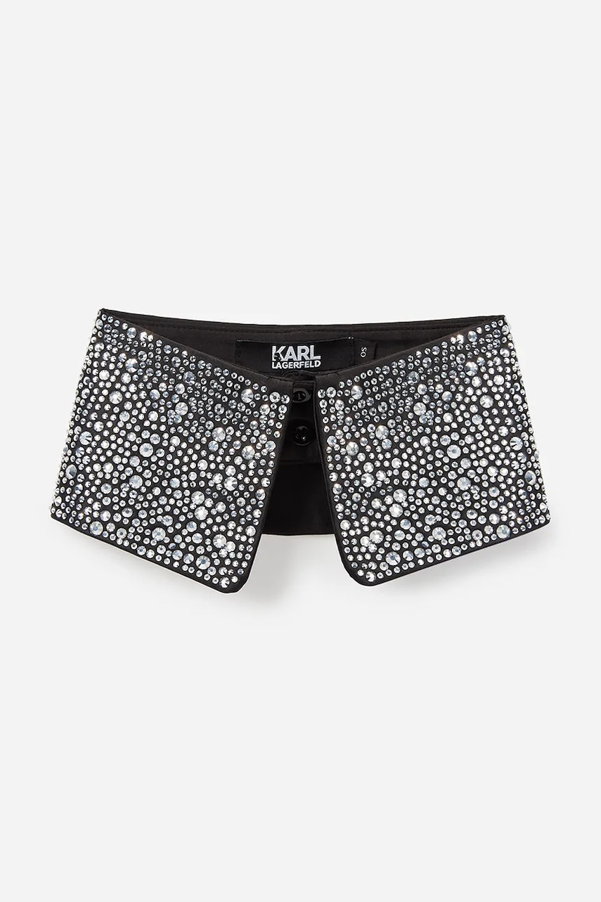 Karl Lagerfeld guler decorativ culoarea negru, A1W33028