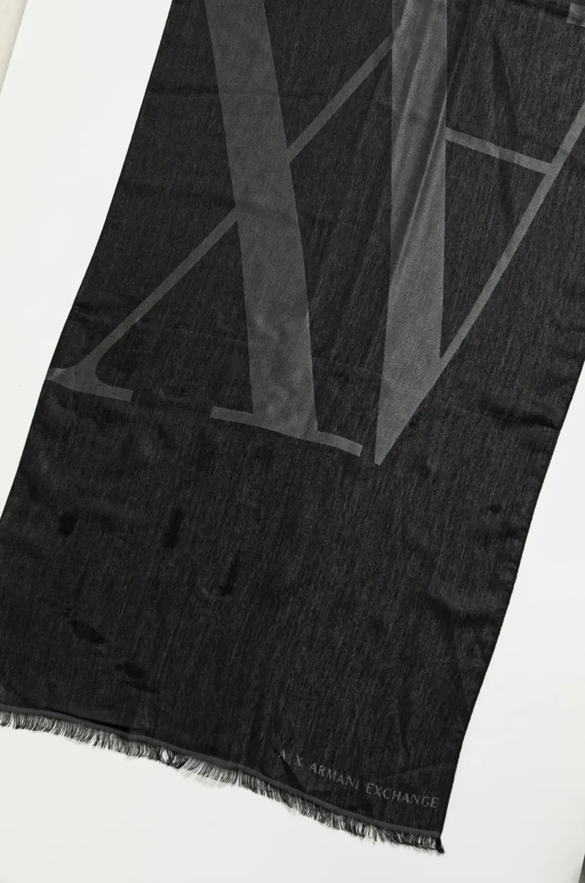 Шарф Armani Exchange женский цвет чёрный узорный XW000883 AF13399 Шарф Armani Exchange женский цвет чёрный узорный XW000883 AF13399