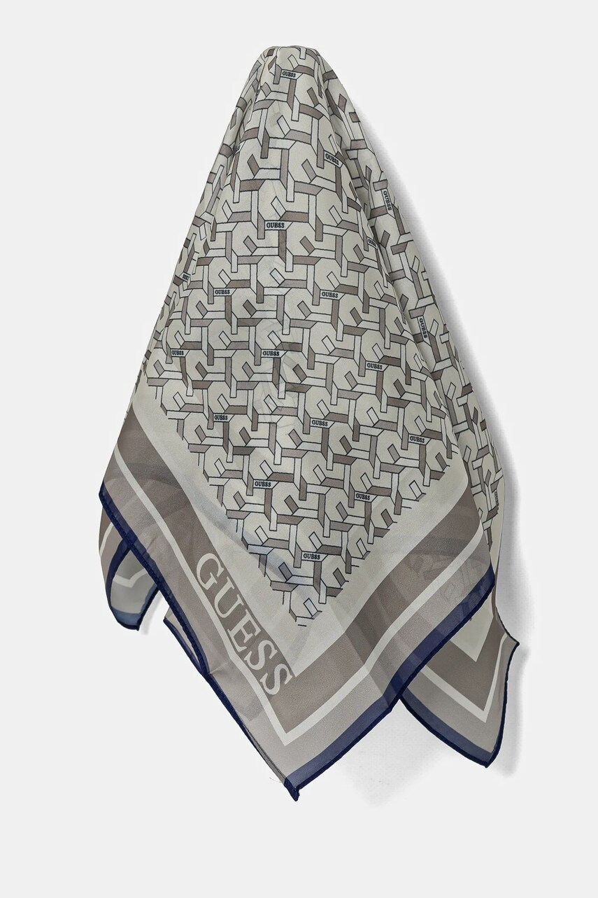 Levně Šátek Guess ISABELLA šedá barva, W5RZ06 WEMQ0