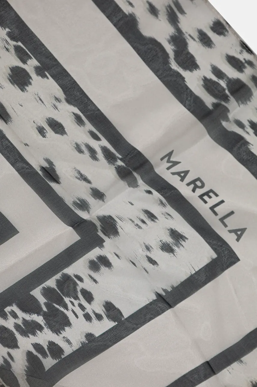 Шелковый платок Marella VALZER женский цвет бежевый узор 2513541116200 Шелковый платок Marella VALZER женский цвет бежевый узор 2513541116200