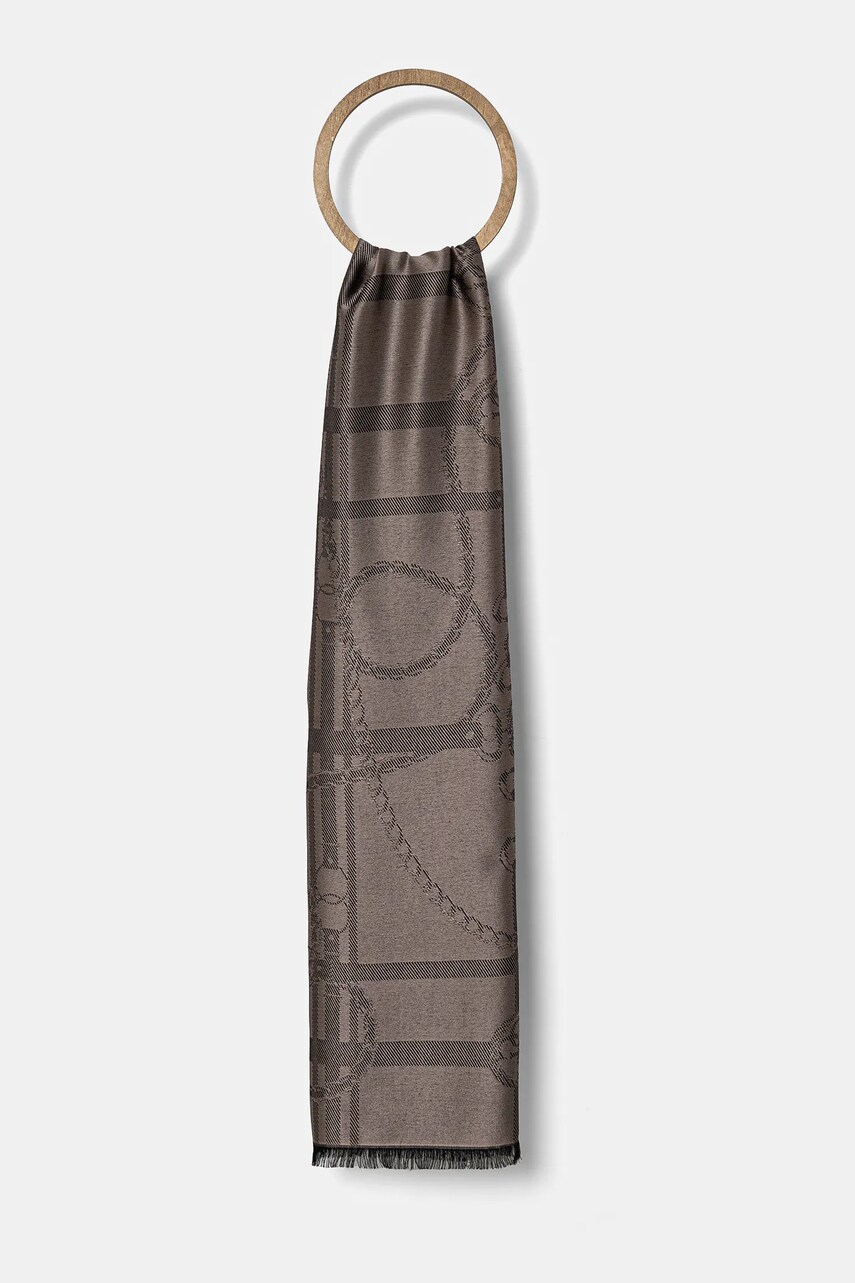 Levně Šála Guess JACQUARD růžová barva, AW5264 VIS03