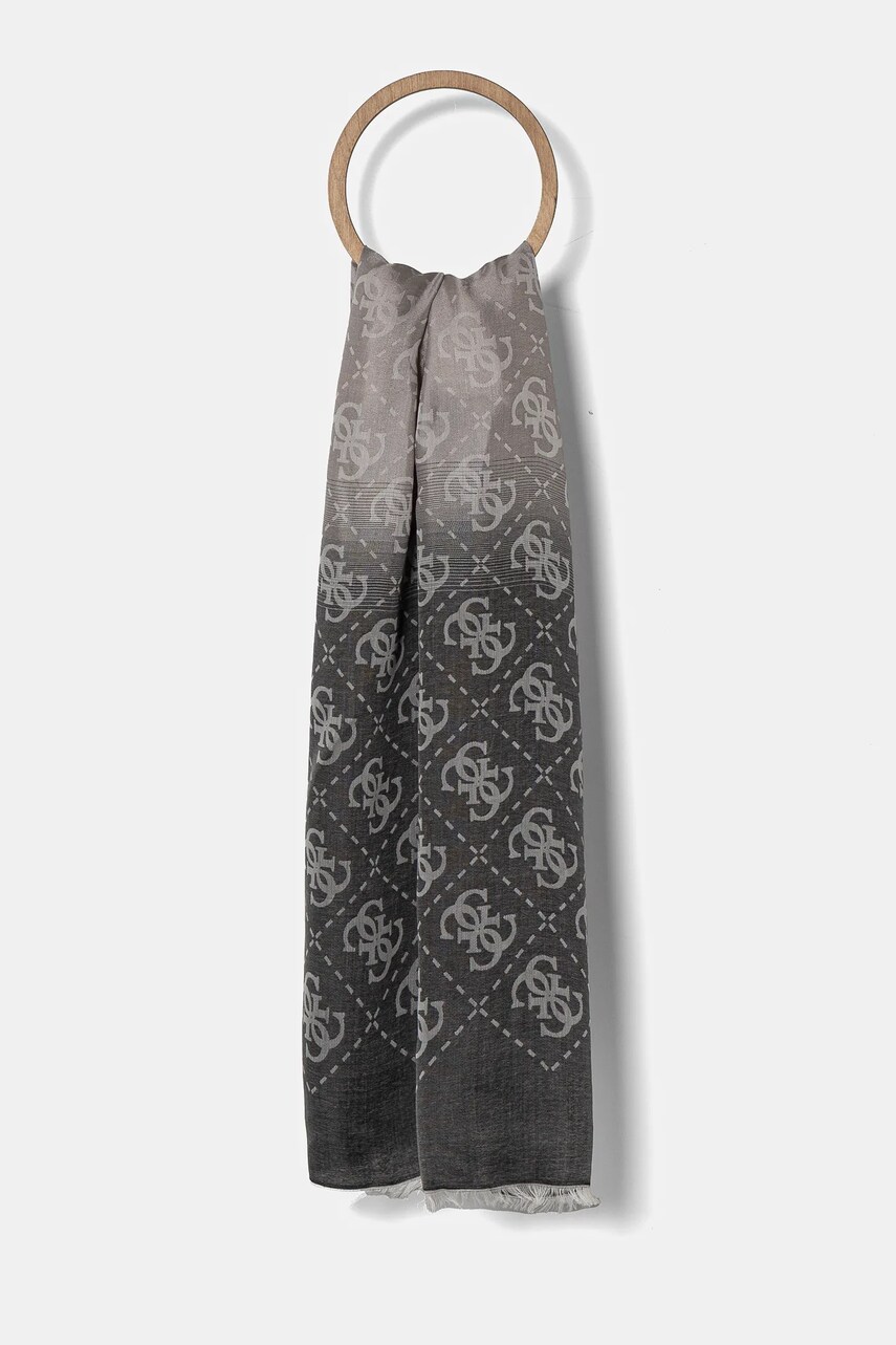 Levně Šála Guess černá barva, AW5247 MOD03