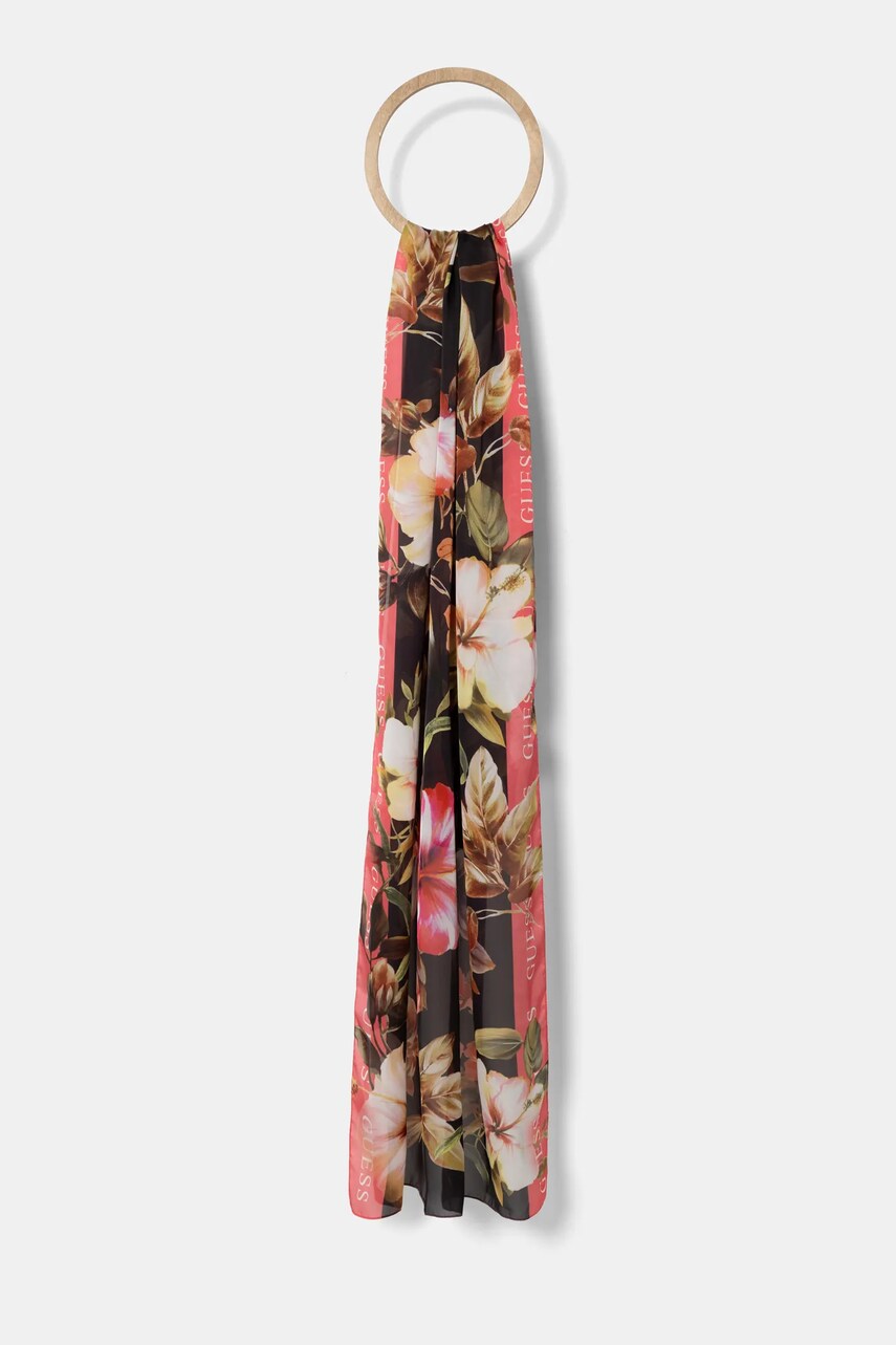 Levně Šála Guess černá barva, AW5271 POL03