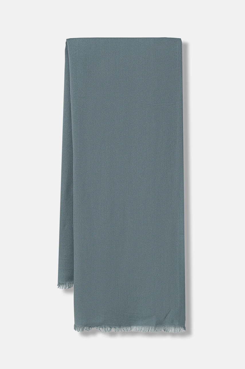 Sisley șal culoarea verde, uni, 6HIKWU024