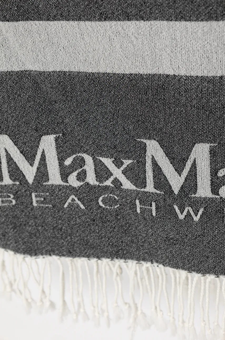 Хлопковый шарф Max Mara Beachwear женский цвет серый узорный 2516591019600 Хлопковый шарф Max Mara Beachwear женский цвет серый узорный 2516591019600