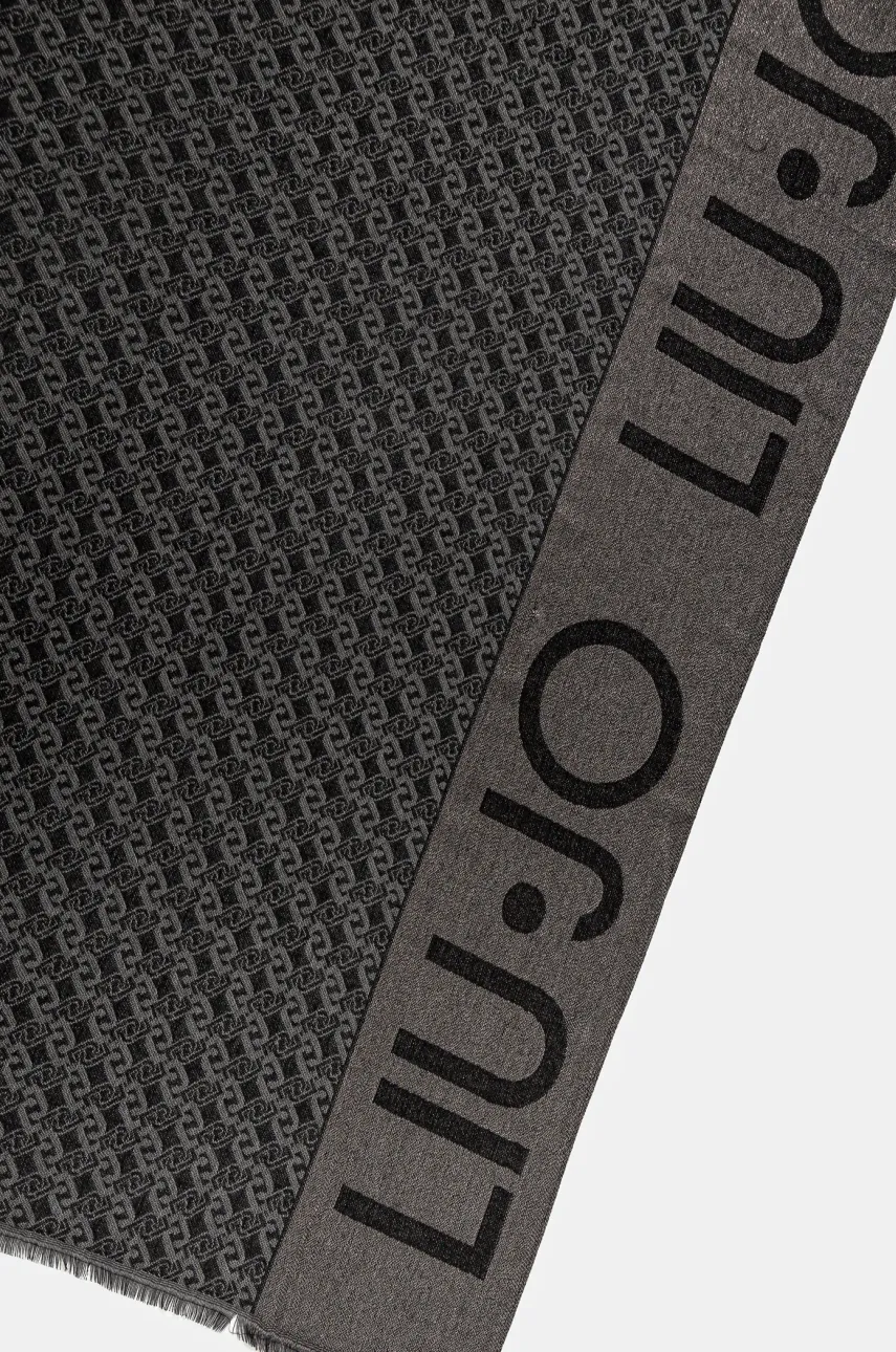 Шарф Liu Jo женский цвет серый узорный 2A5004 T0300 Шарф Liu Jo женский цвет серый узорный 2A5004 T0300