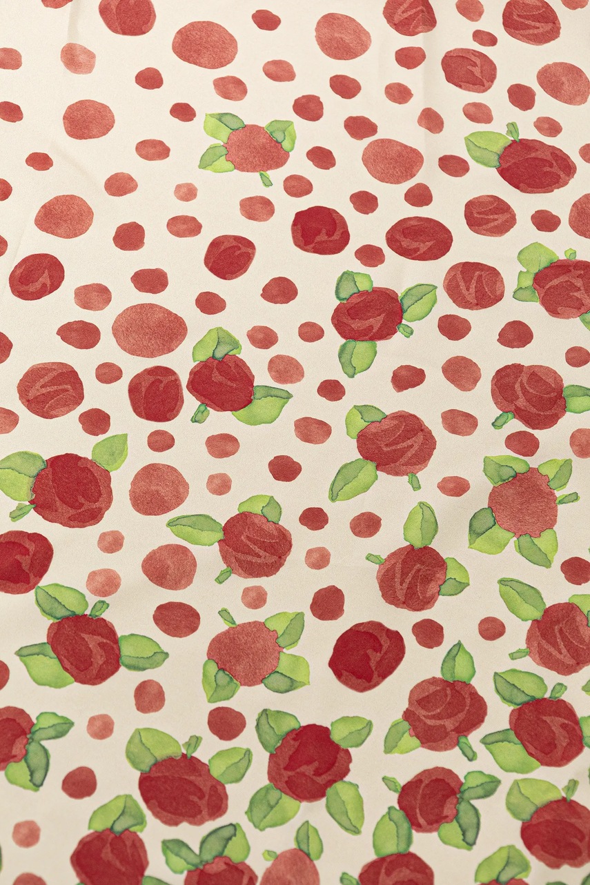 Шелковый платок на шею Furla цвет оранжевый узор WT00021.BX3854.2673S4401