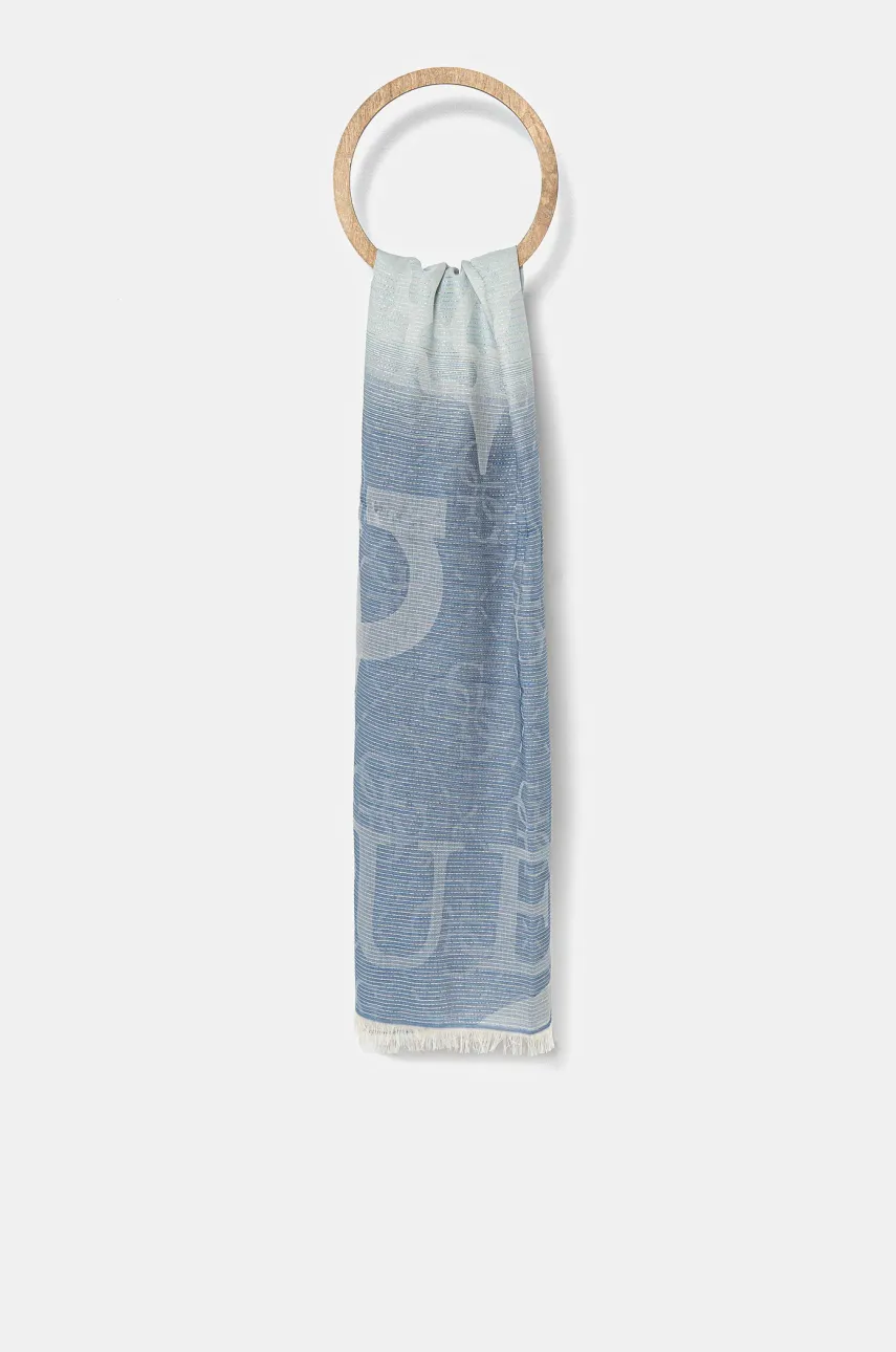 Levně Šála Guess ARNELA modrá barva, AW5280 COT03
