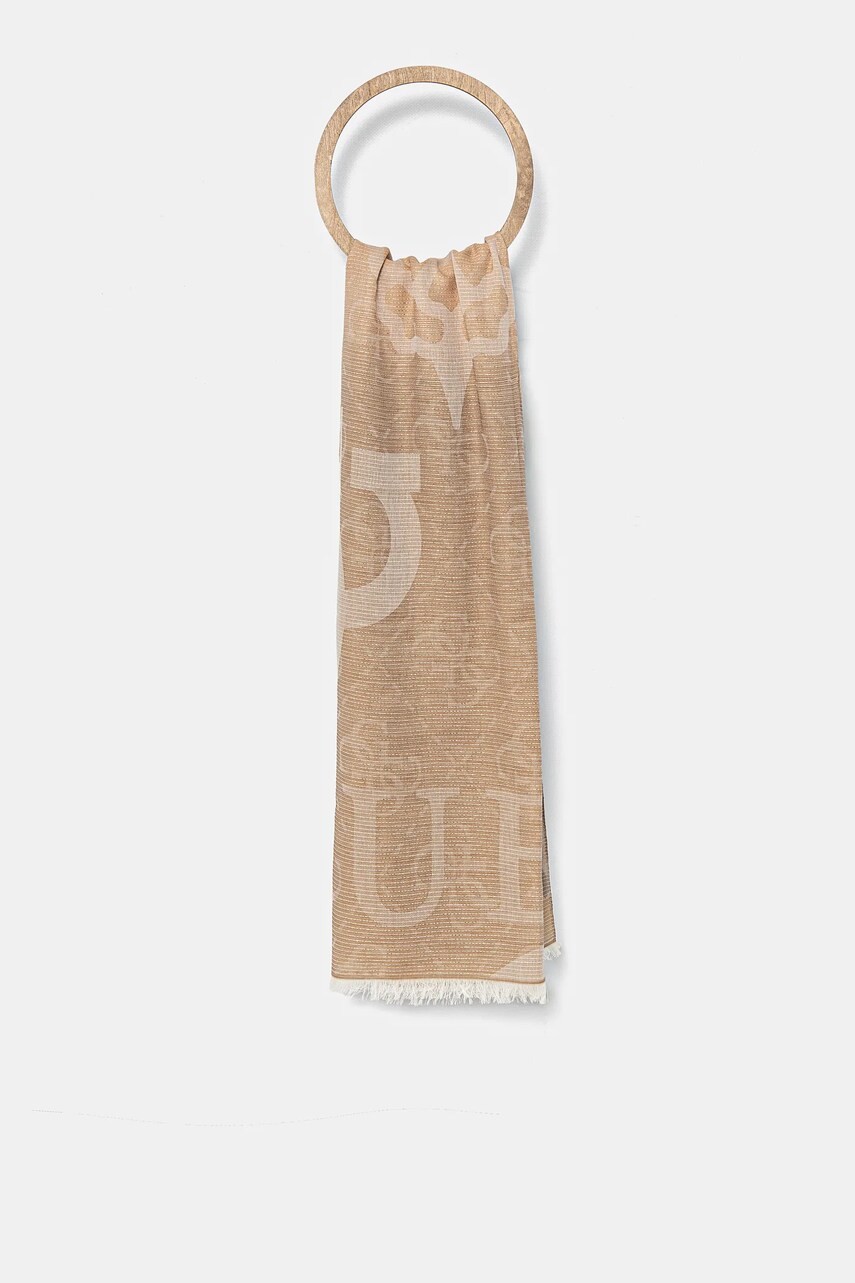 Levně Šála Guess ARNELA hnědá barva, AW5280 COT03