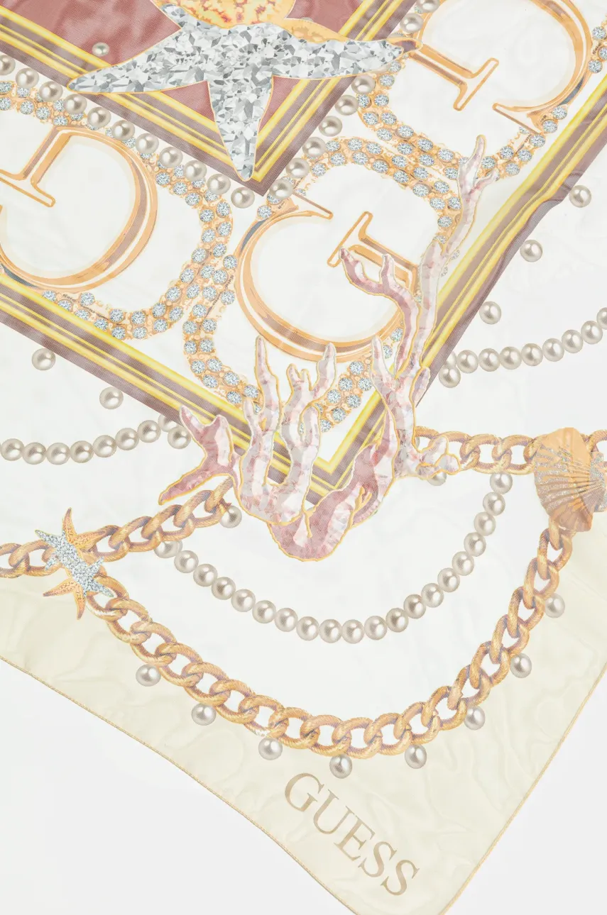 Платок Guess женский цвет бежевый узор AW5297 SIL12 Платок Guess женский цвет бежевый узор AW5297 SIL12