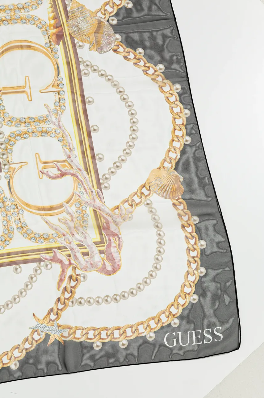 Платок Guess женский цвет чёрный узор AW5297 SIL12 Платок Guess женский цвет чёрный узор AW5297 SIL12