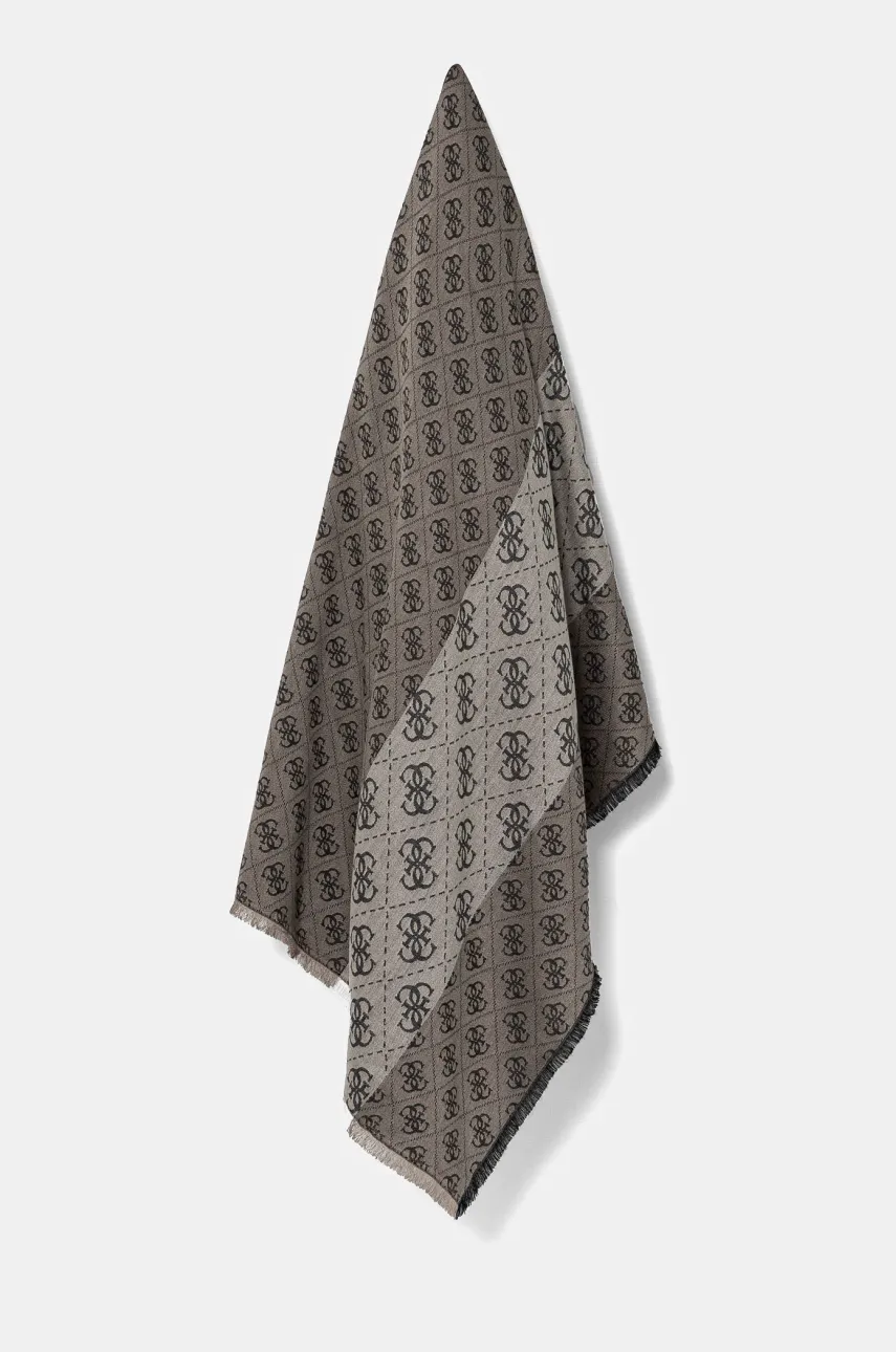 Levně Šála Guess černá barva, AW5312 VIS03