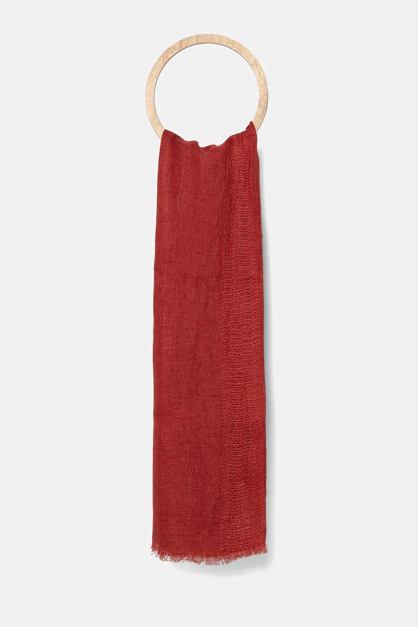 United Colors of Benetton șal de in culoarea bordo, uni, 64GSDU01S