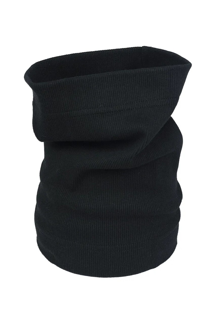Jamiks fular circular copii POLDI culoarea negru, uni, JWH020
