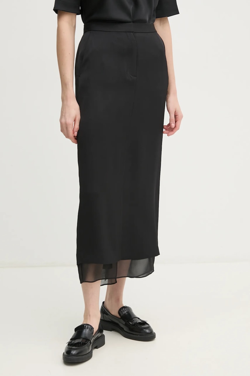 

Пола Calvin Klein в черно дълга със стандартна кройка K20K207846, Черен