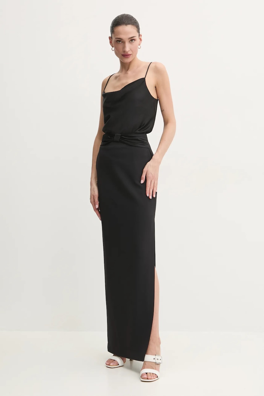 Юбка Elisabetta Franchi цвет чёрный maxi прямая GO10151E2 Юбка Elisabetta Franchi цвет чёрный maxi прямая GO10151E2