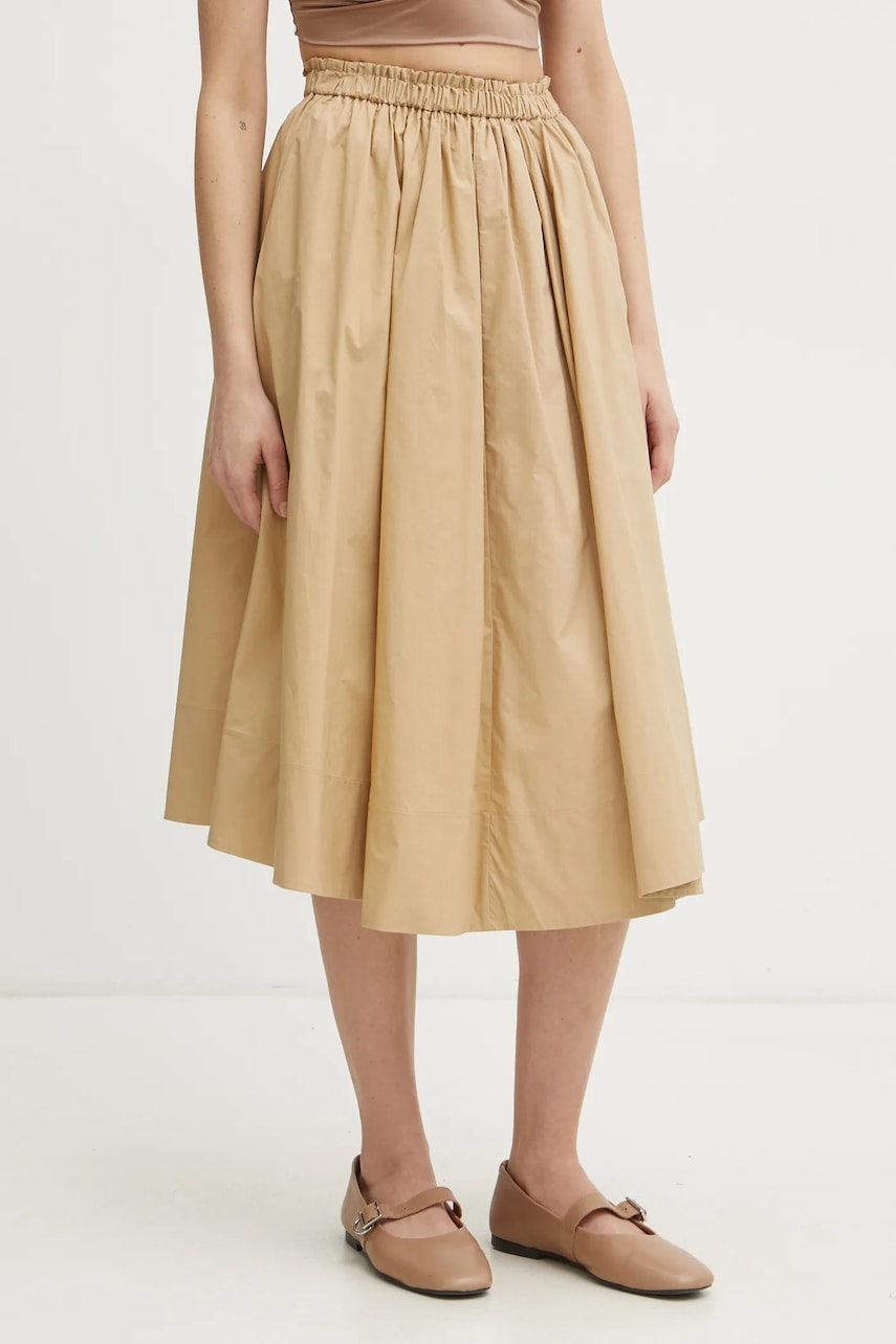 Forte Forte fusta din bumbac culoarea verde, midi, evazati, 13619.my skirt Forte Forte fusta din bumbac culoarea verde, midi, evazati, 13619.my skirt