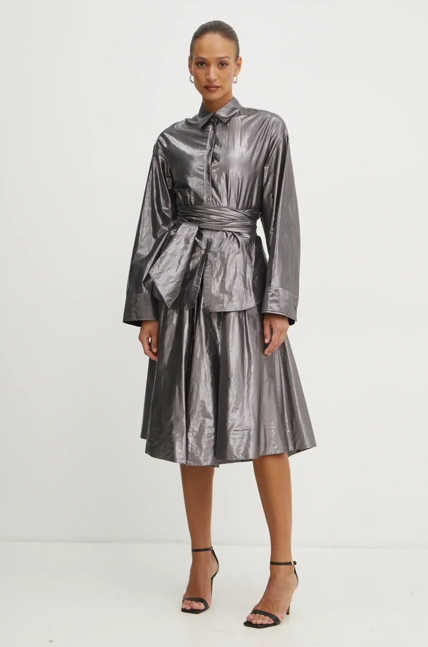 Юбка Forte Forte цвет фиолетовый midi расклешённая 13592.my skirt Юбка Forte Forte цвет фиолетовый midi расклешённая 13592.my skirt