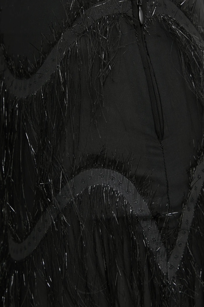 Φούστα Bruuns Bazaar χρώμα: μαύρο, BBW4196 φωτογραφία