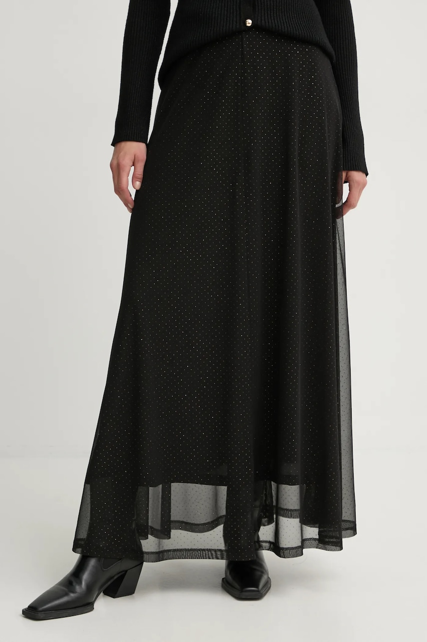 Bruuns Bazaar fusta culoarea negru, maxi, evazati, BBW4253 Bruuns Bazaar fusta culoarea negru, maxi, evazati, BBW4253