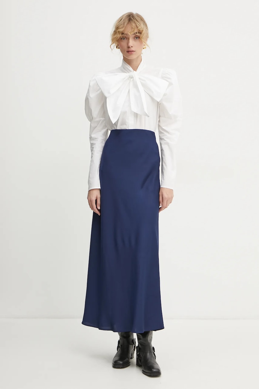 Юбка Bruuns Bazaar цвет синий maxi прямая BBW4296 Юбка Bruuns Bazaar цвет синий maxi прямая BBW4296