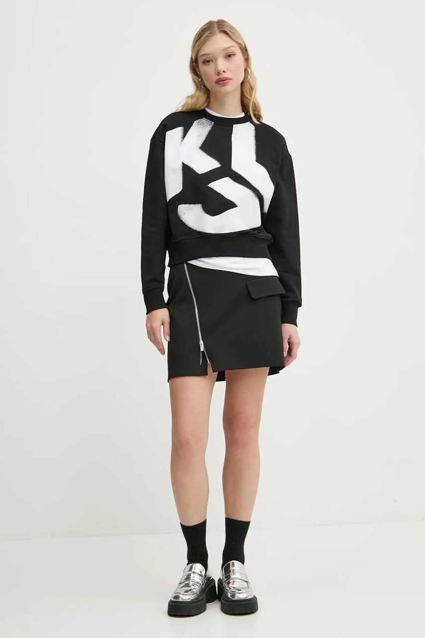 Юбка Karl Lagerfeld Jeans цвет чёрный mini карандаш A1W12012 Юбка Karl Lagerfeld Jeans цвет чёрный mini карандаш A1W12012