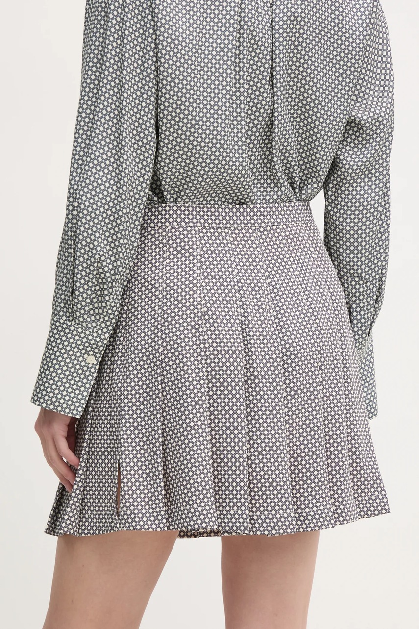 Φούστα Tommy Hilfiger χρώμα: γκρι, WW0WW43880 φωτογραφία