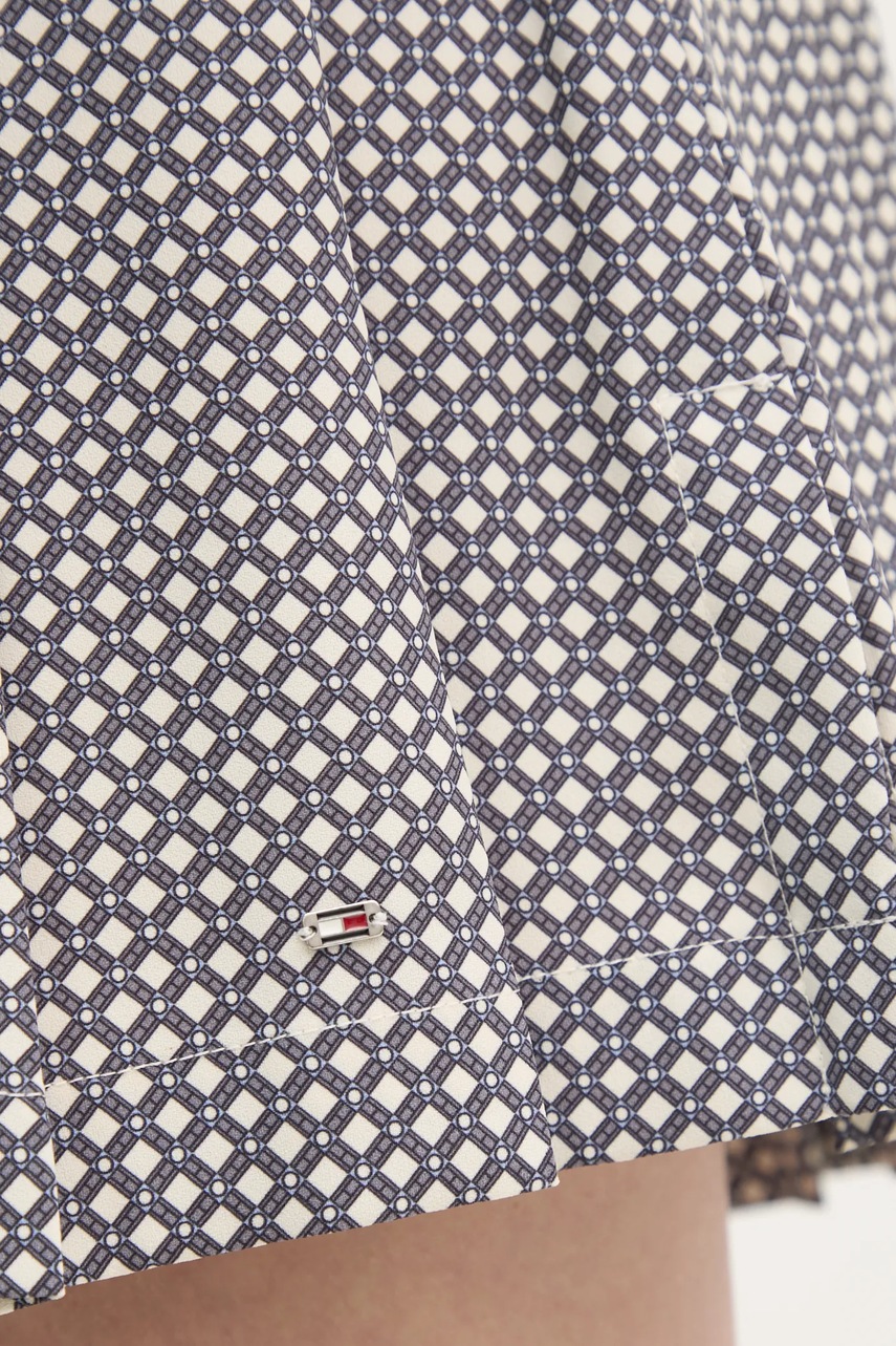 Φούστα Tommy Hilfiger χρώμα: γκρι, WW0WW43880 φωτογραφία