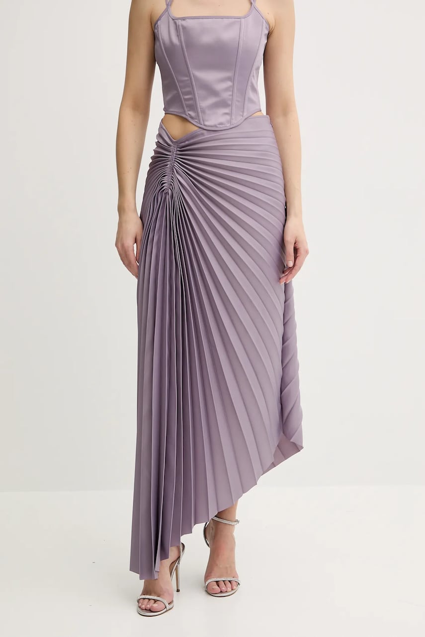 Levně Sukně Pinko fialová barva, maxi, 104678 A2DL