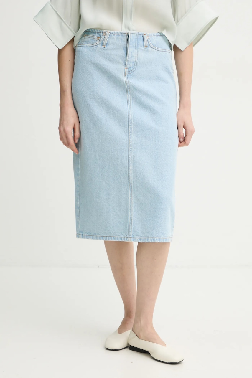 2NDDAY fusta jeans Donatello midi, drept, 2251729964 2NDDAY fusta jeans Donatello midi, drept, 2251729964